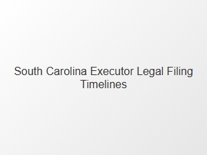South Carolina Executor Filing Deadlines