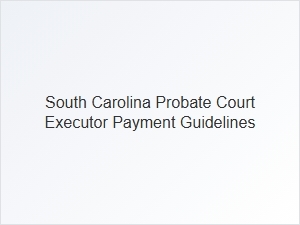 South Carolina Probate Executor Payment Guidelines