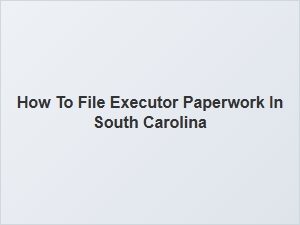 How to File Executor Paperwork in South Carolina